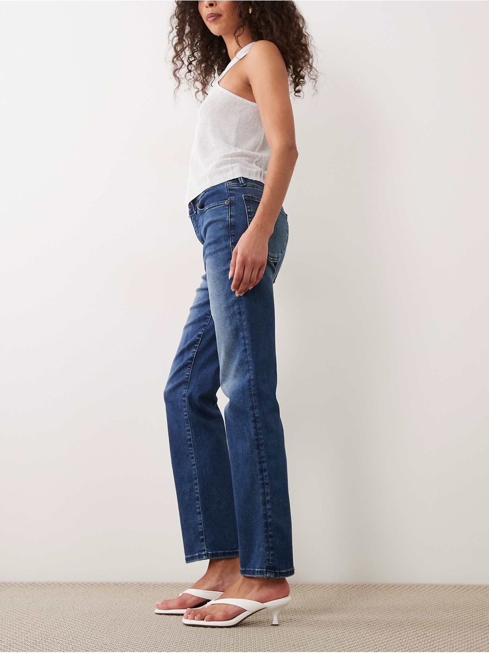 Good American Good Legs Straight Jeans Indigo Denim Sz 10 / 30